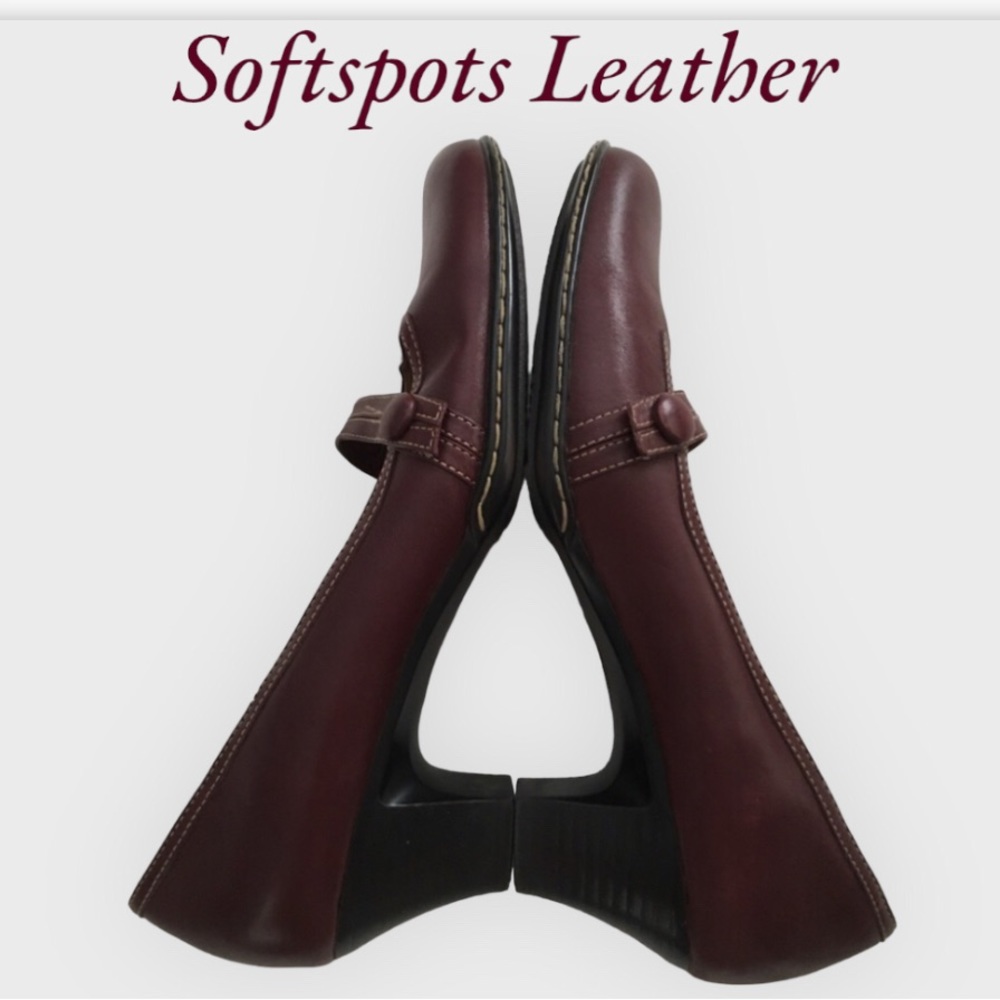 Softspots Leather Mary Jane Dress Shoe, Size 9.5